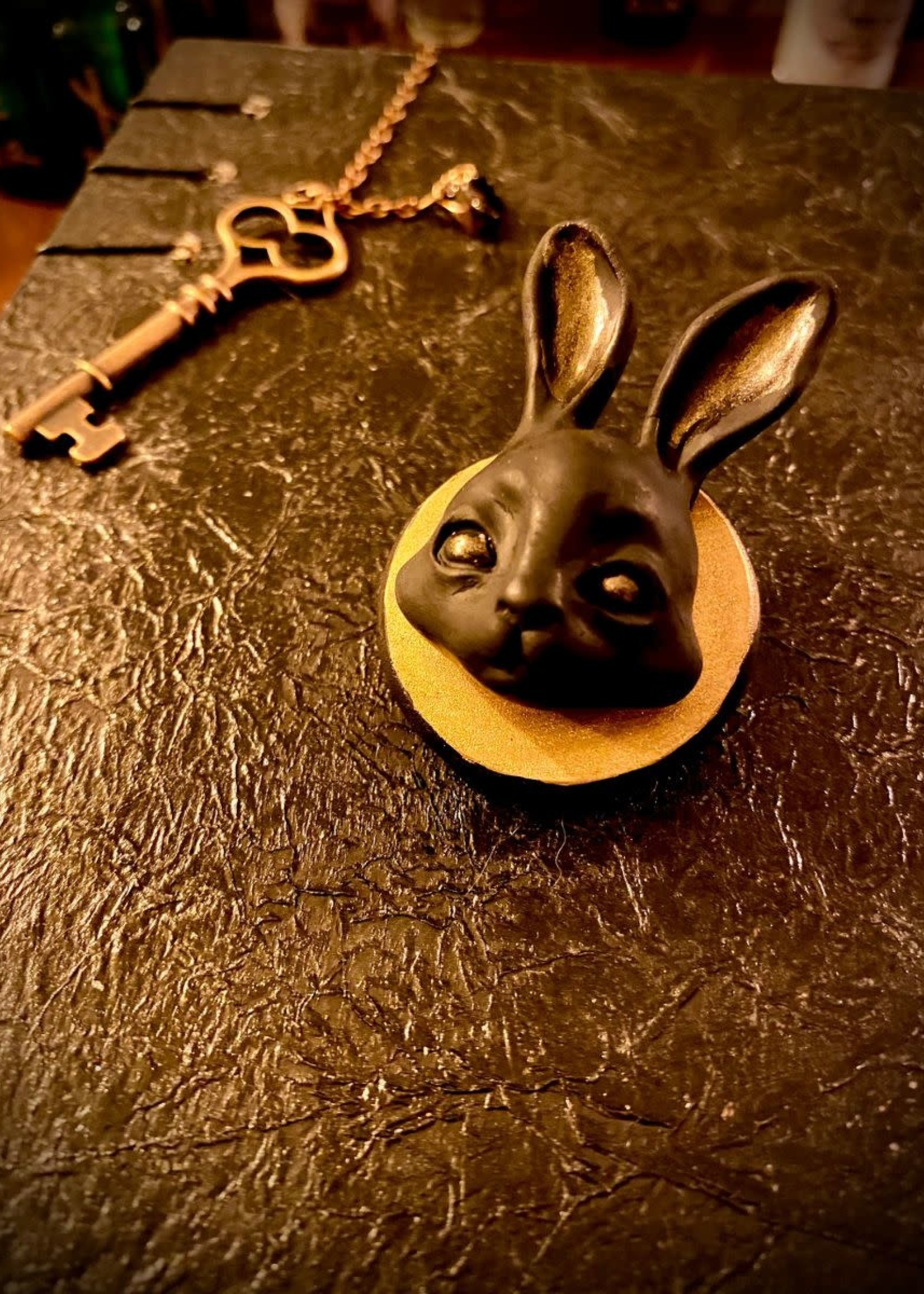Bunny Head - Mounted, Brooch or Necklace