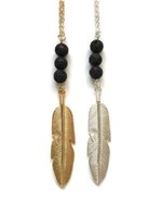 Oily Blends LLC Feather Lava Stone Diffuser Necklace