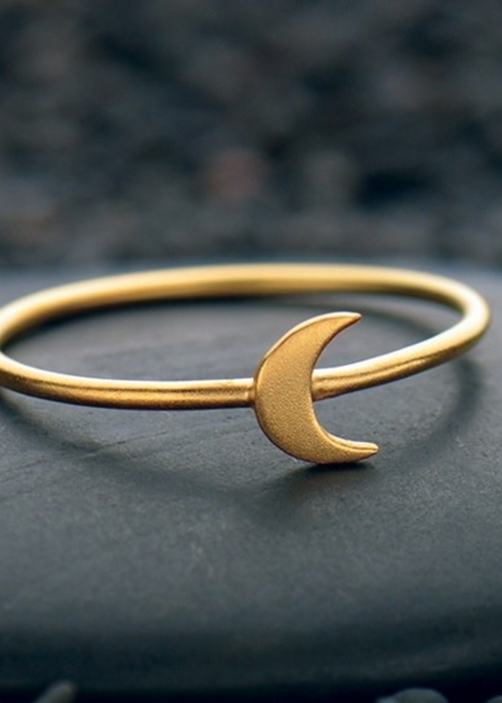 Nina Designs Dainty Moon Crescent Ring