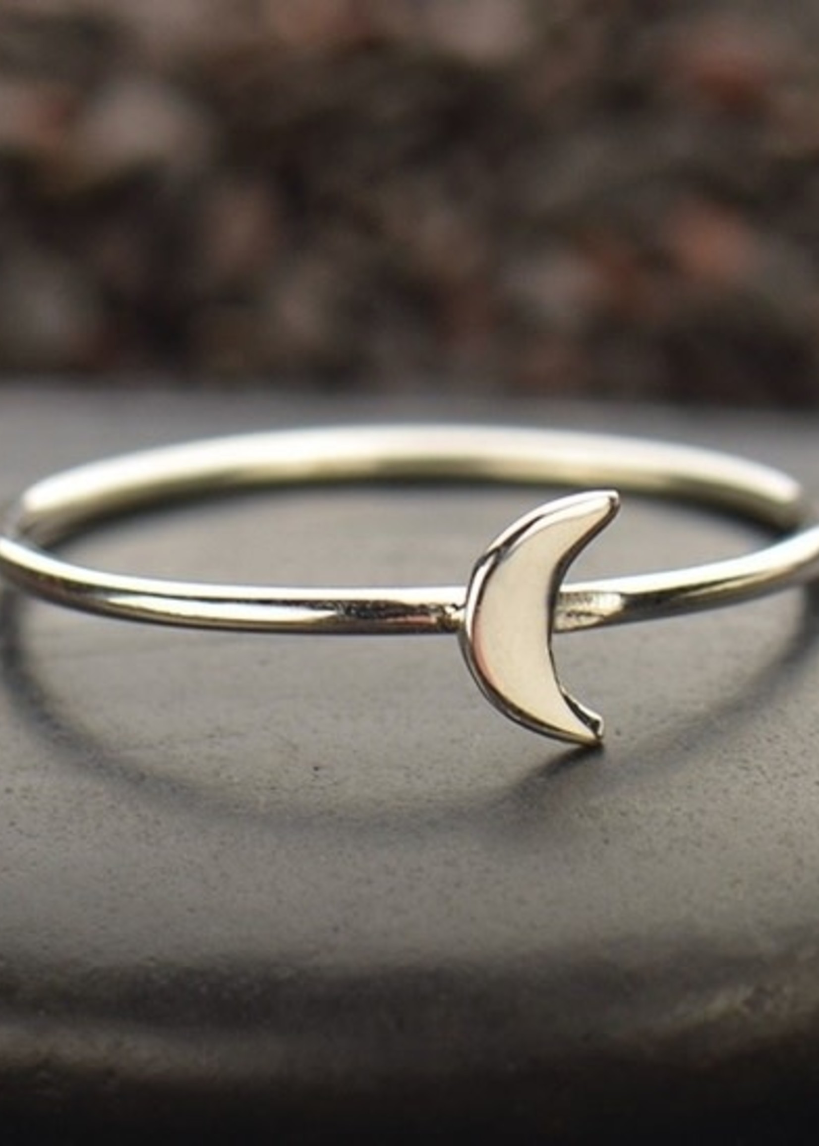 Nina Designs Dainty Moon Crescent Ring