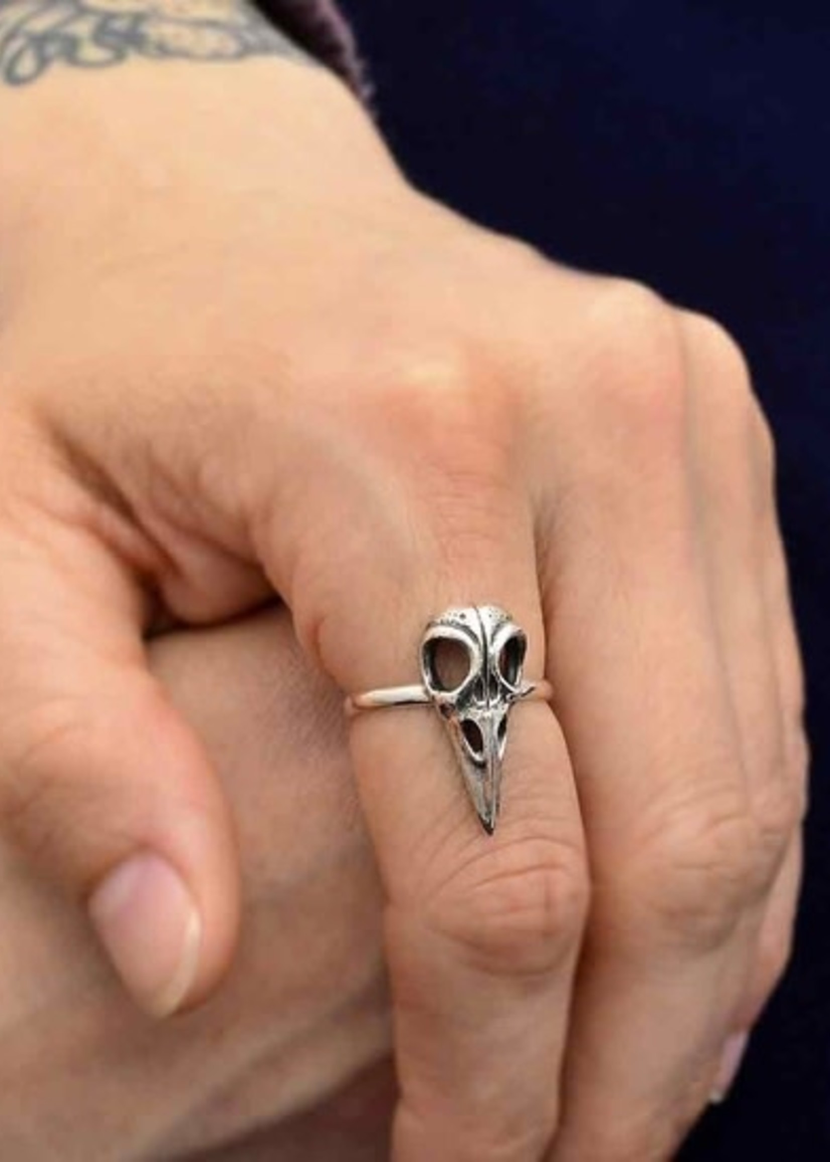 Nina Designs Raven Skull Ring