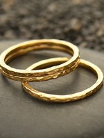 Nina Designs Gold Pressed Ring - Set of 3