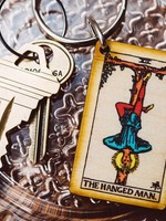 Most Amazing Tarot - 12 - The Hanged Man Wooden Keychain