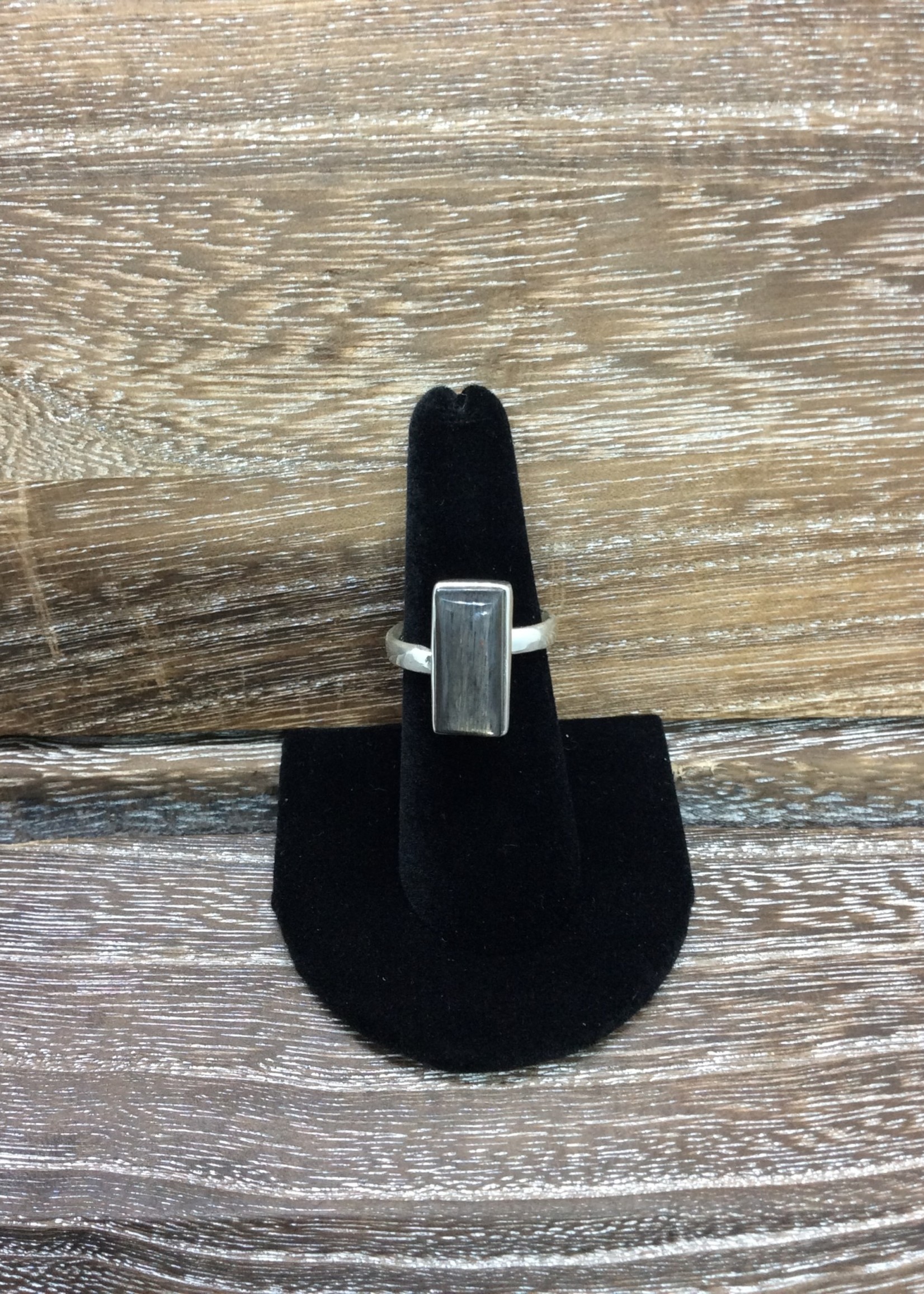 Nugent Black Sunstone Sterling Silver Ring