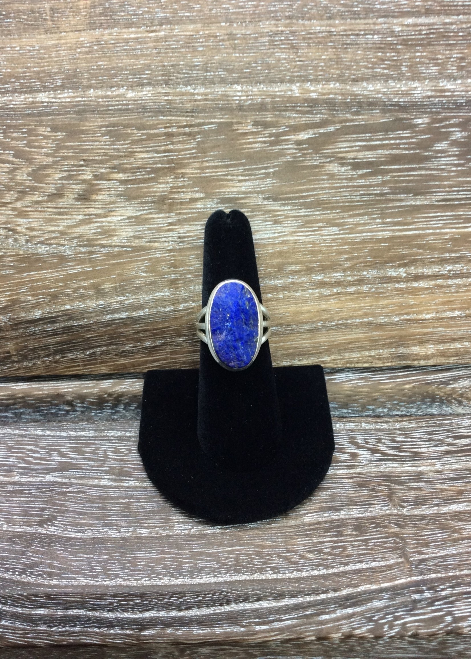 Rough Lapis Lazuli Sterling Silver Ring