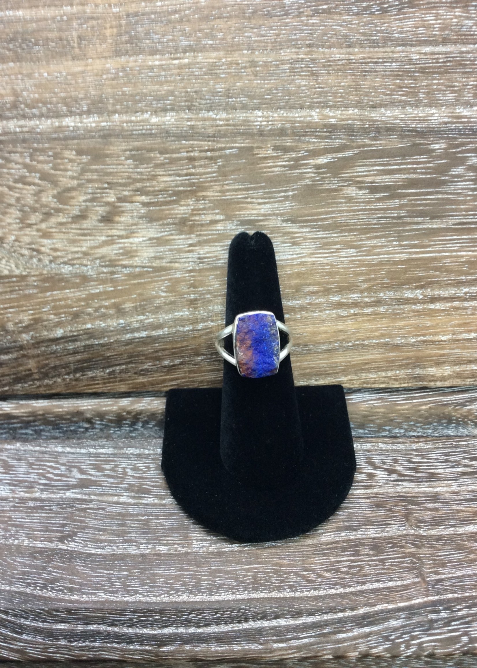 Rough Lapis Lazuli Sterling Silver Ring