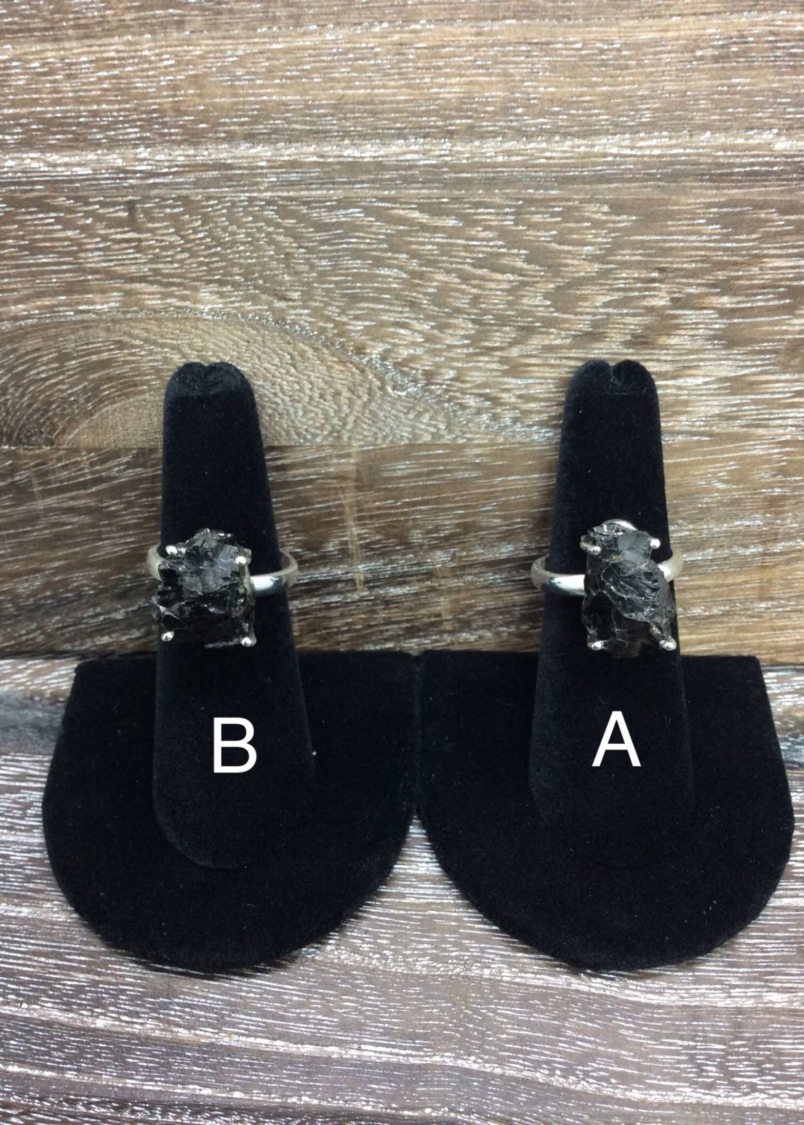 Nugent Shungite Sterling Silver Ring