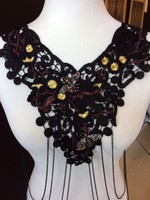 Weapon Of Choice NOLA Yellow Bee Yellow Flower with Branch Accents Black Lace Harness