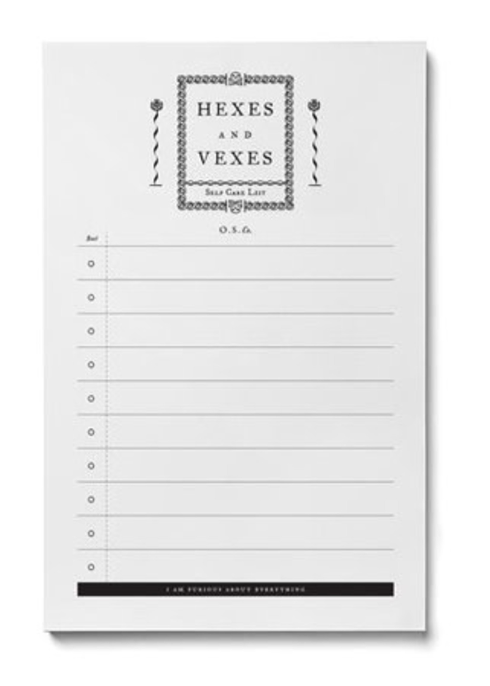 Open Sea Hexes and Vexes Notepad