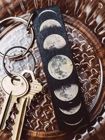 Most Amazing Moon Phases Full Color Wooden Keychain