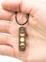 Most Amazing Moon Phases Cut Necklace with Cord