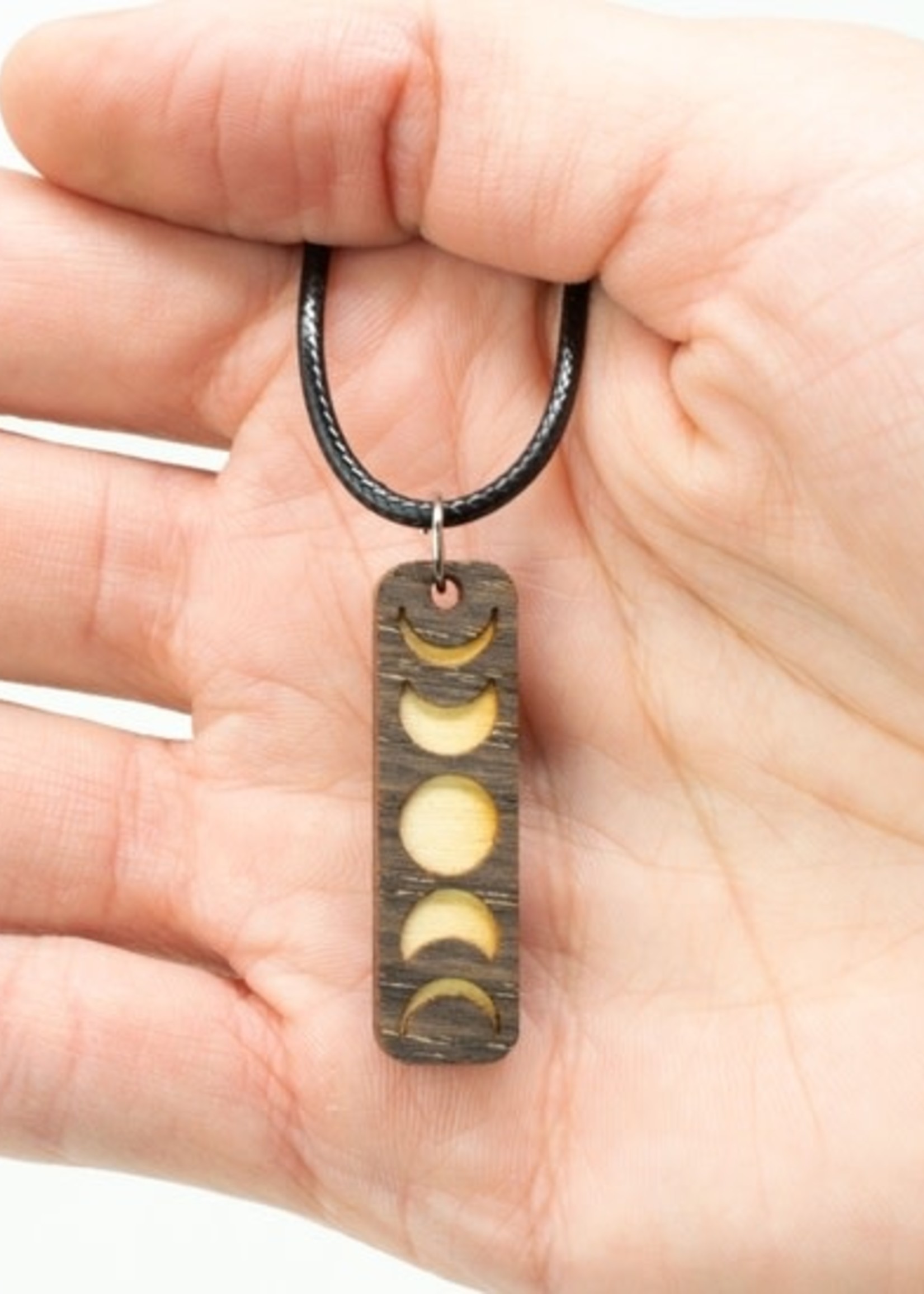 Most Amazing Moon Phases Cut Necklace with Cord