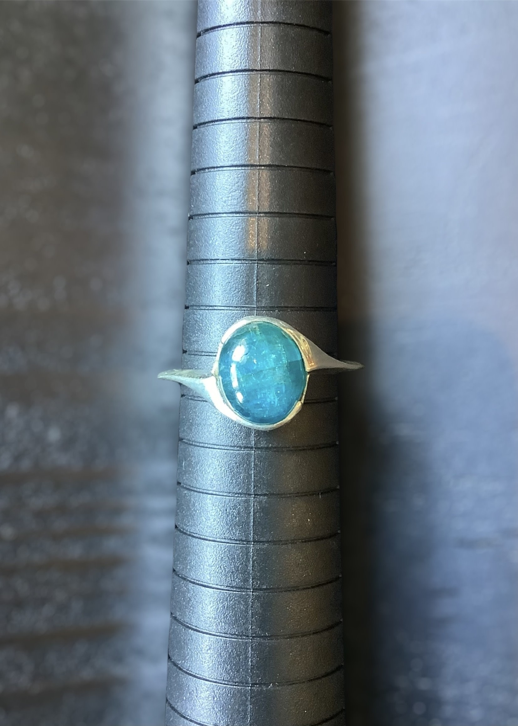Blue Apatite Sterling Silver Ring