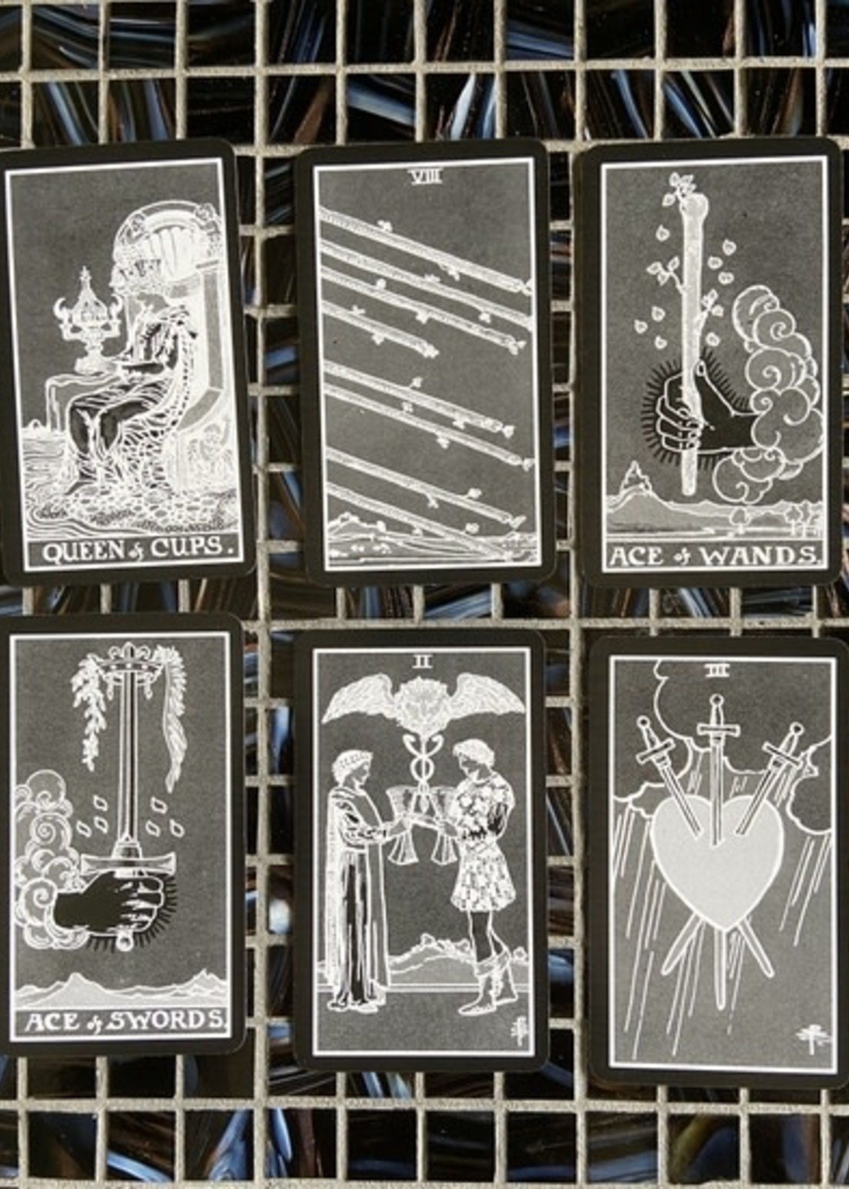 Vieux Monde Express Midnight Rider Waite Tarot Deck with Guide