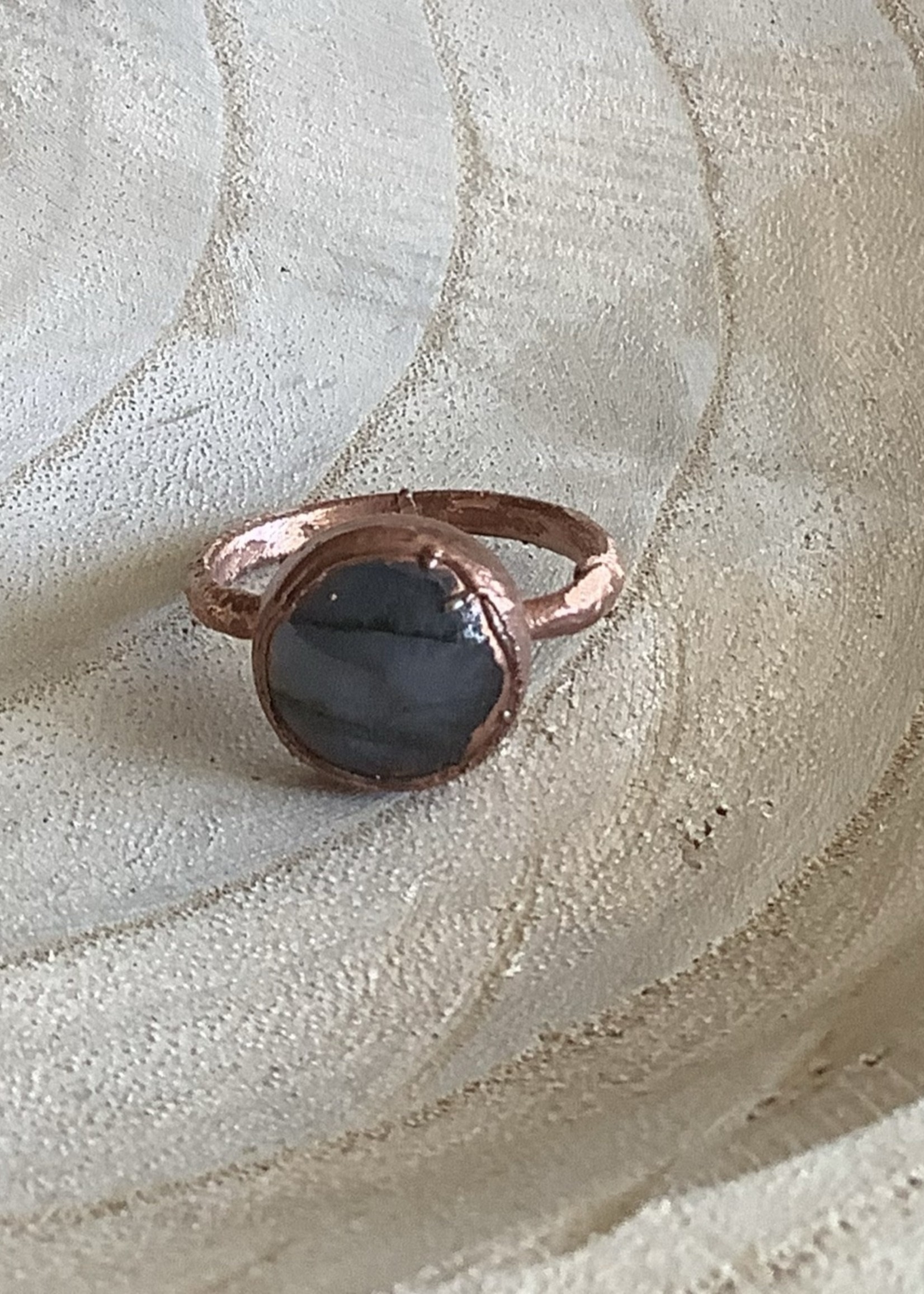 Labradorite Copper Ring