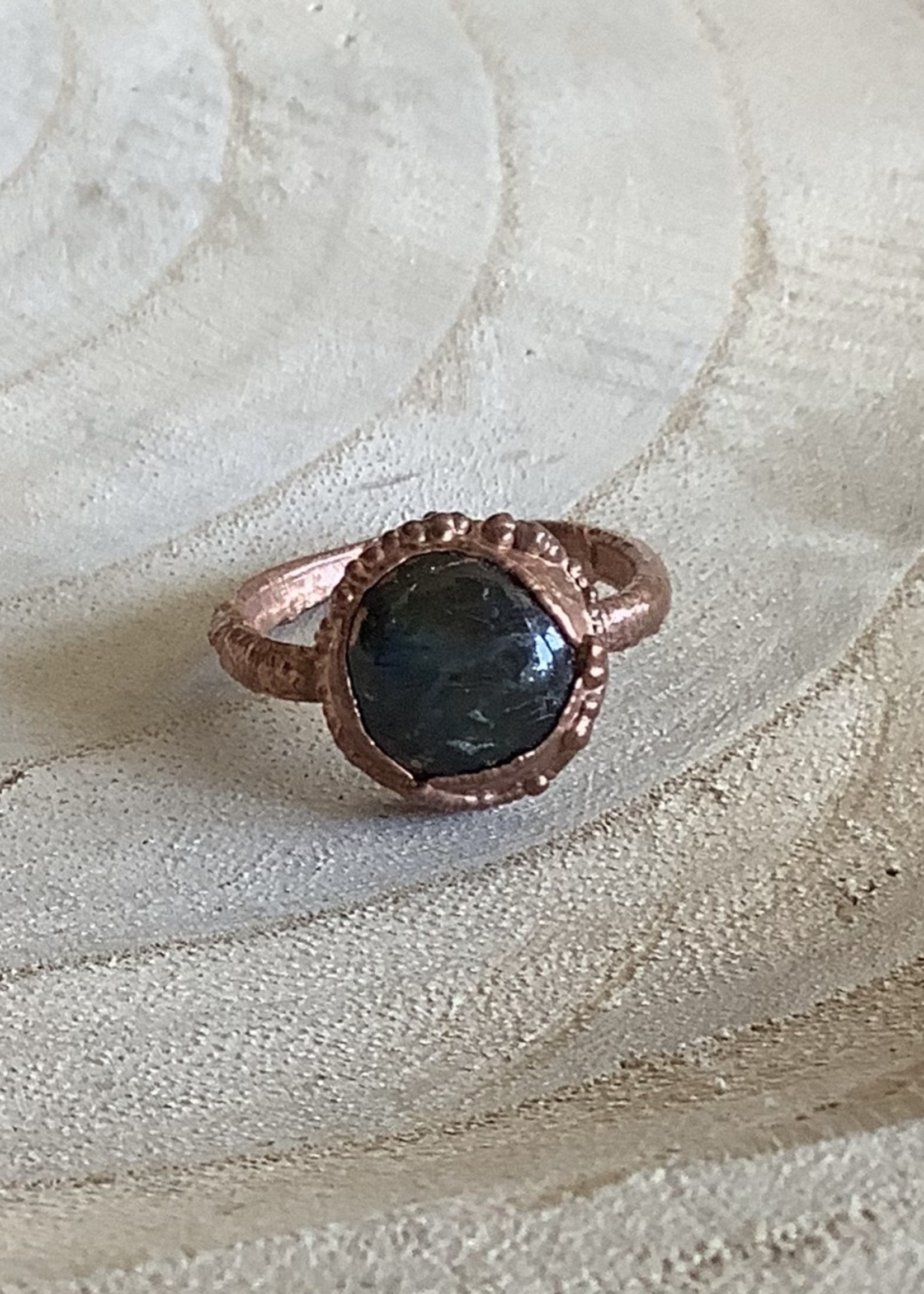 Labradorite Copper Ring