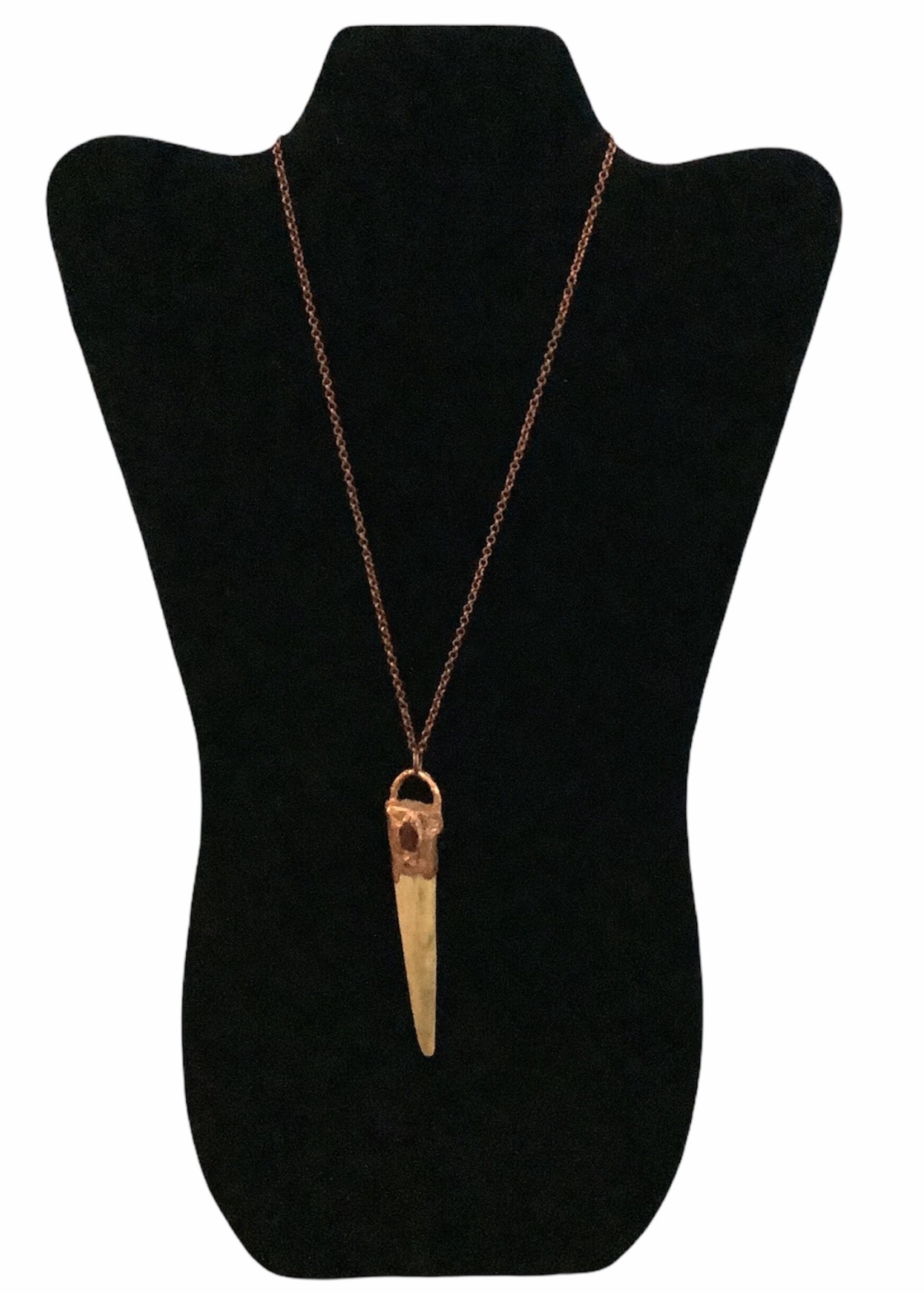 Gail Scherer Antler Copper Necklace
