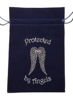 Holistic Trader UK Protected by Angels Velvet Tarot Card Bag