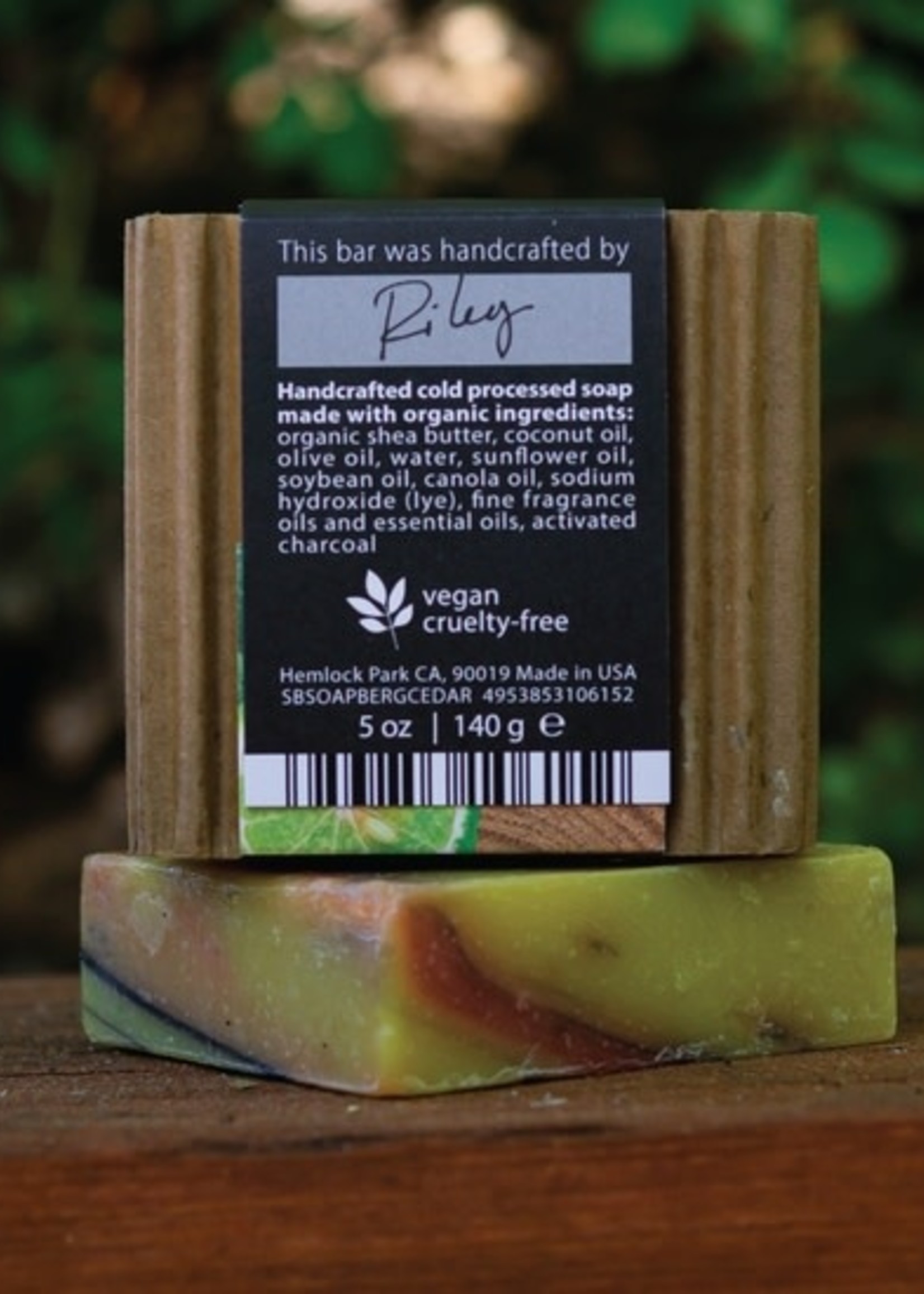 Hemlock Park Bergamot Cedar Organic Soap