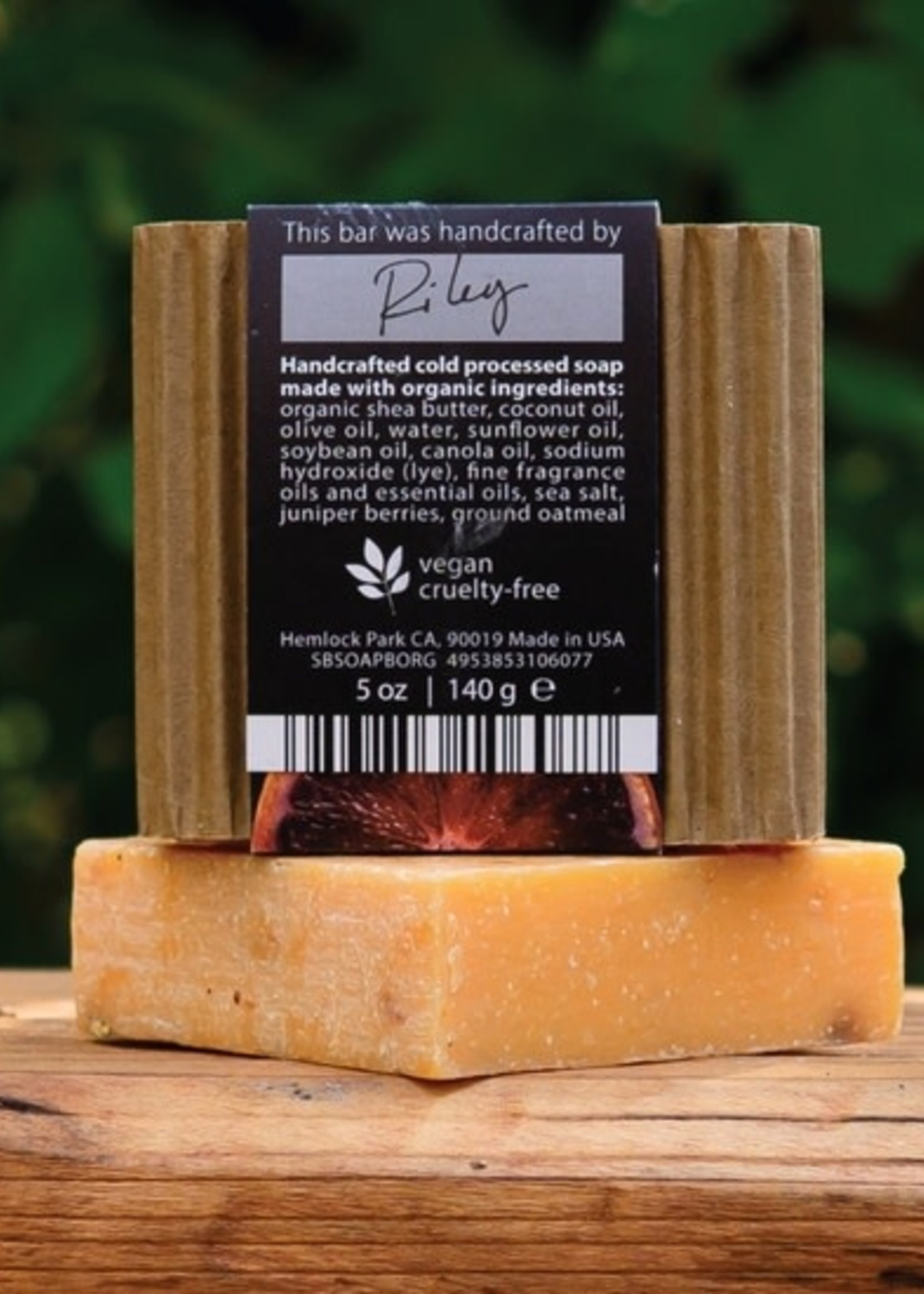Hemlock Park Blood Orange Sage Organic Soap