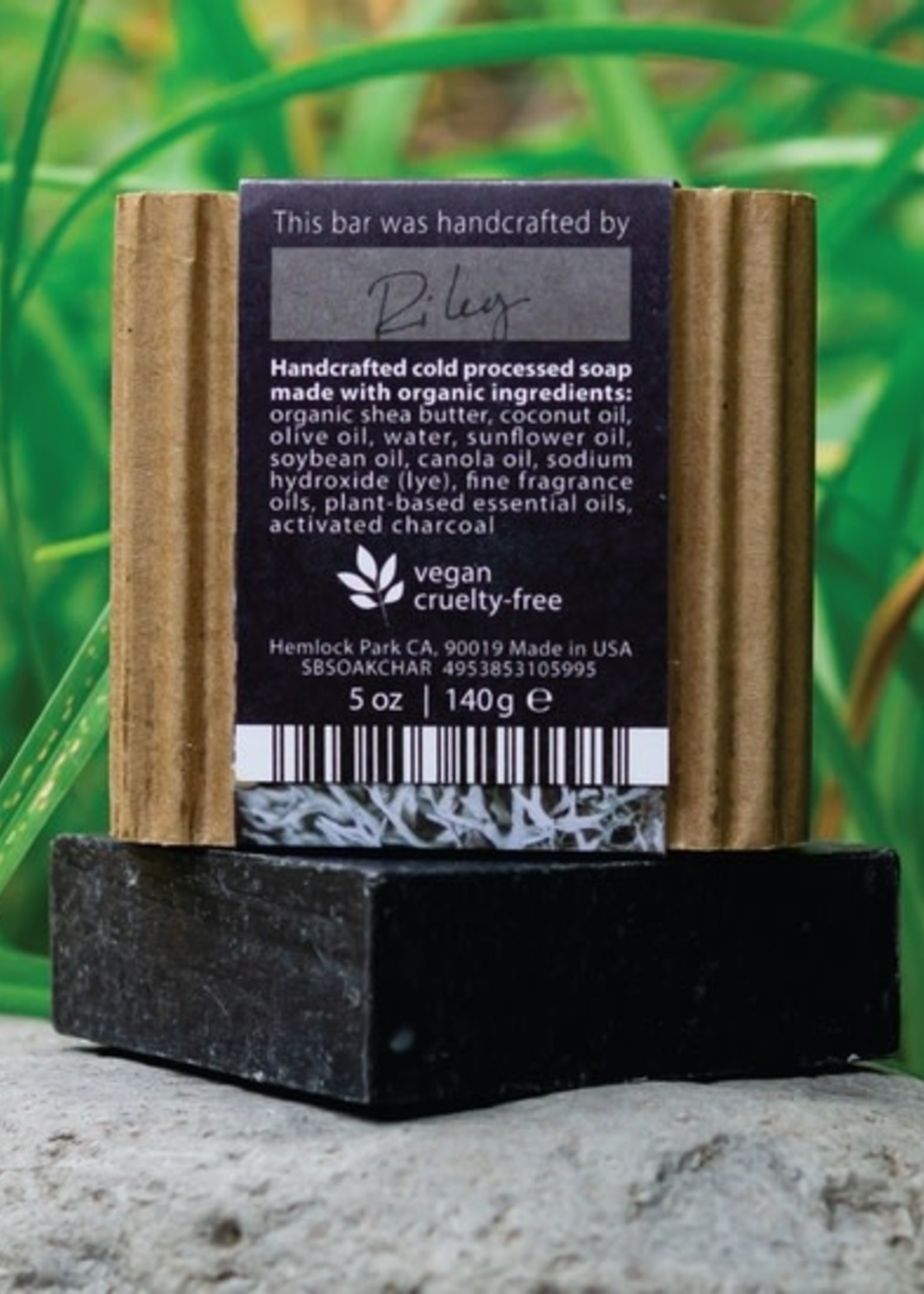 Hemlock Park Oakmoss & Charcoal Organic Soap