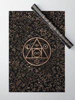 Society6 Philosopher's Stone Symbol and Alchemical Pattern Wrapping Paper