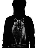 Blackcraft Cult Lone Wolf - Hooded Pullover Sweater (XL)