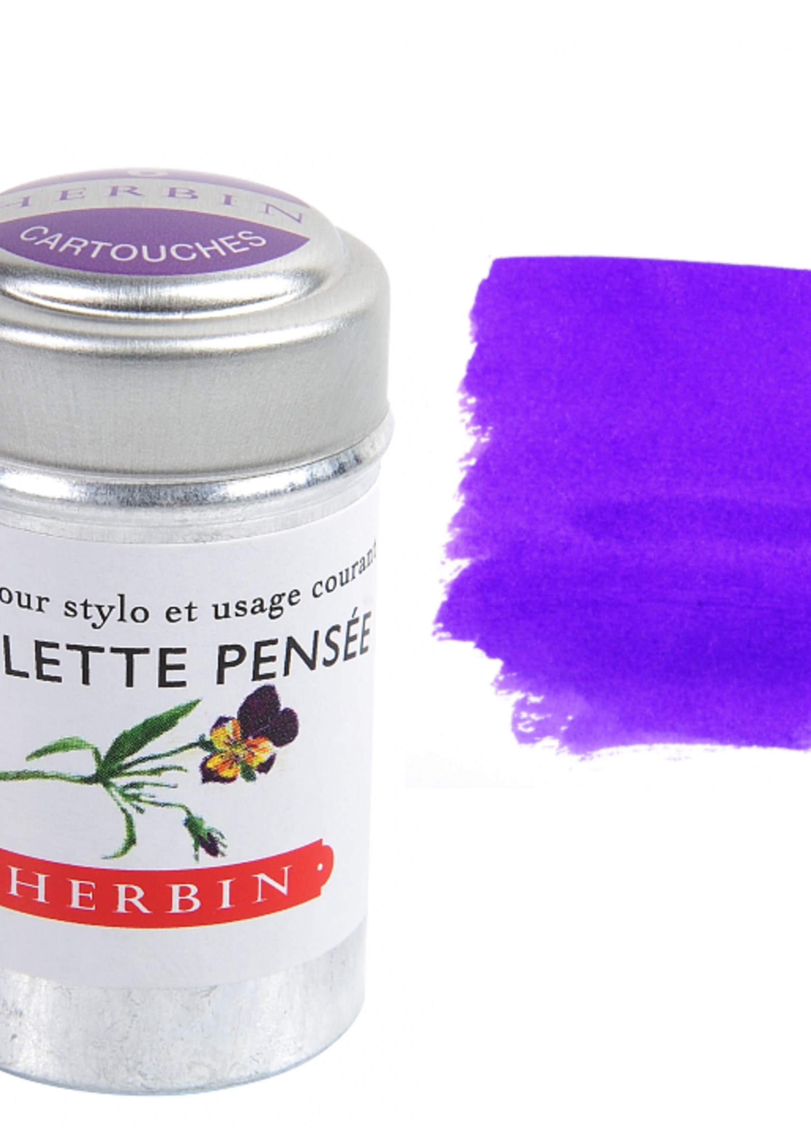 Exaclair Herbin Fountain Pen Ink Cartridges - Tin of 6
