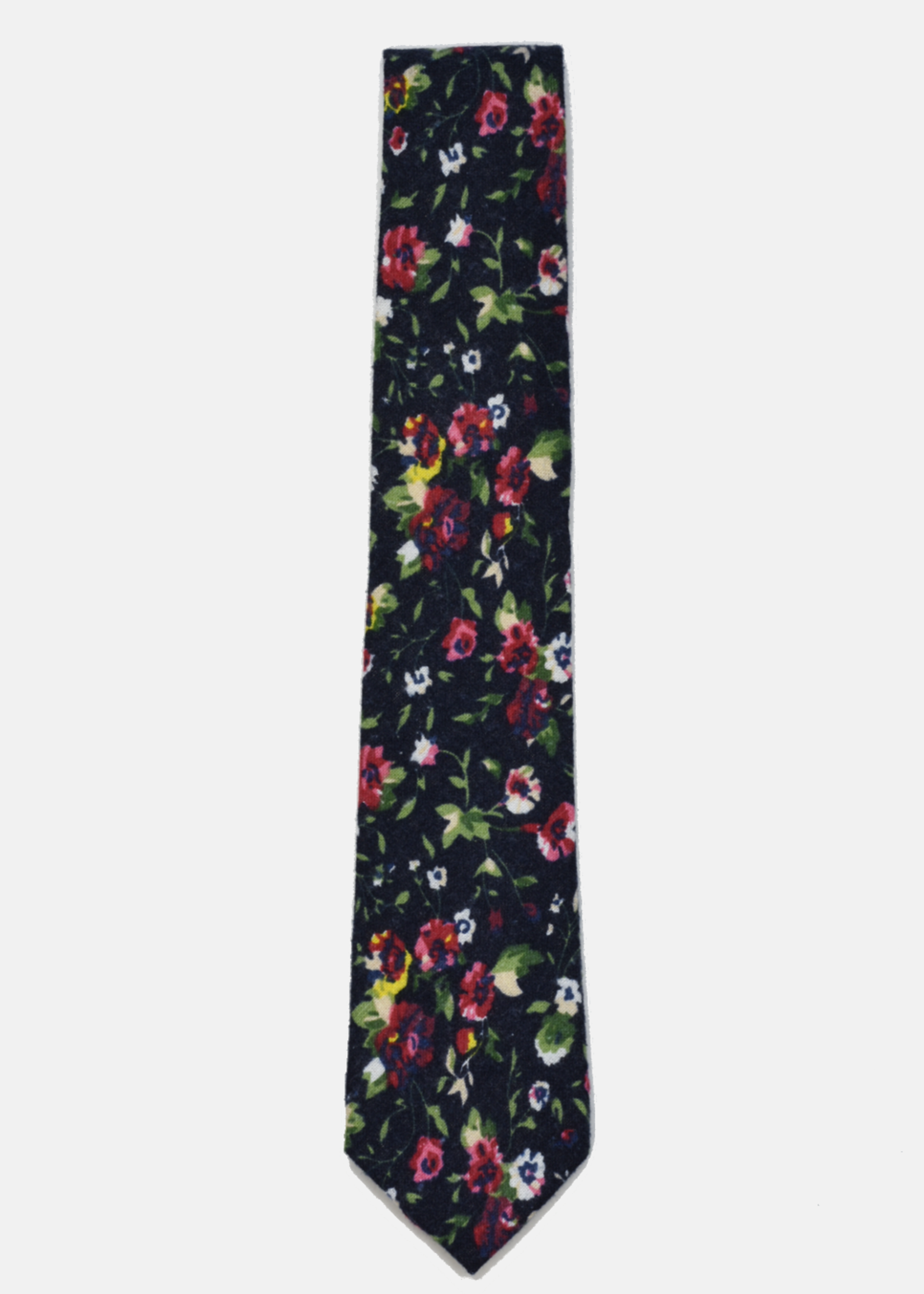 Curated Basics Dark Navy Floral Tie