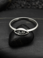Nina Designs Sterling Silver Dimensional Eye Ring
