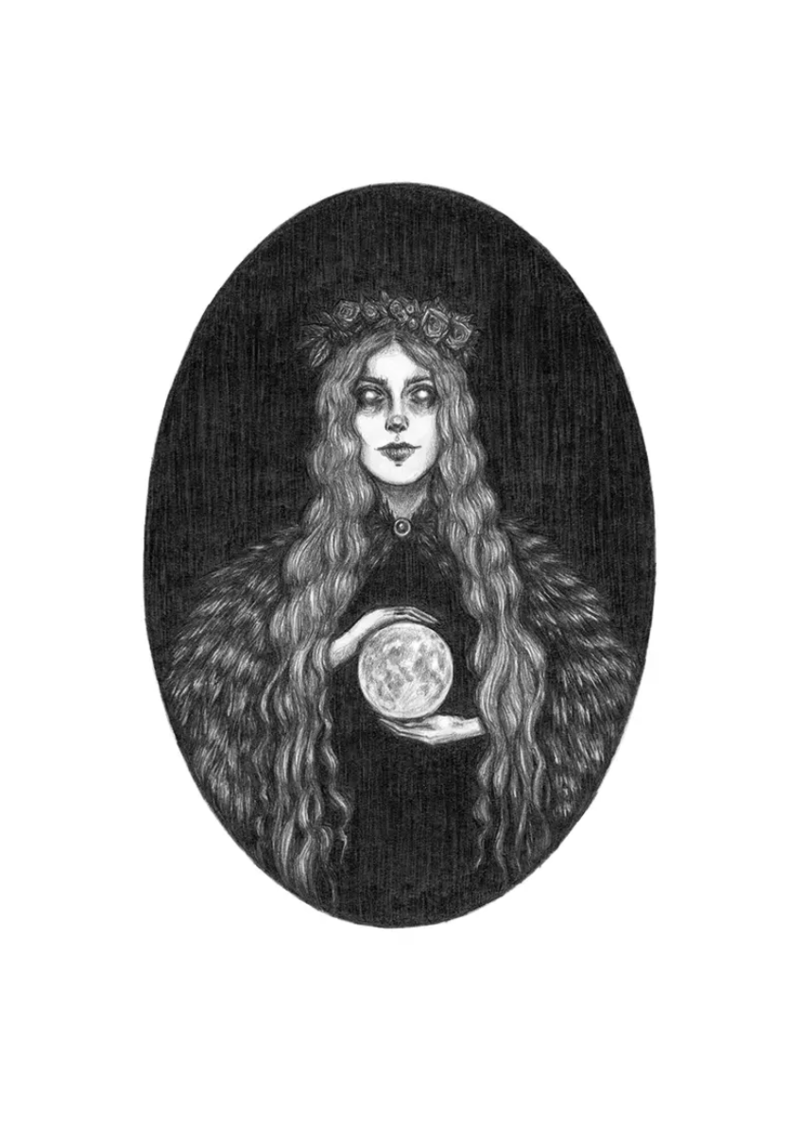 Caitlin McCarthy Art Moon Maiden Fine Art Print 8x10