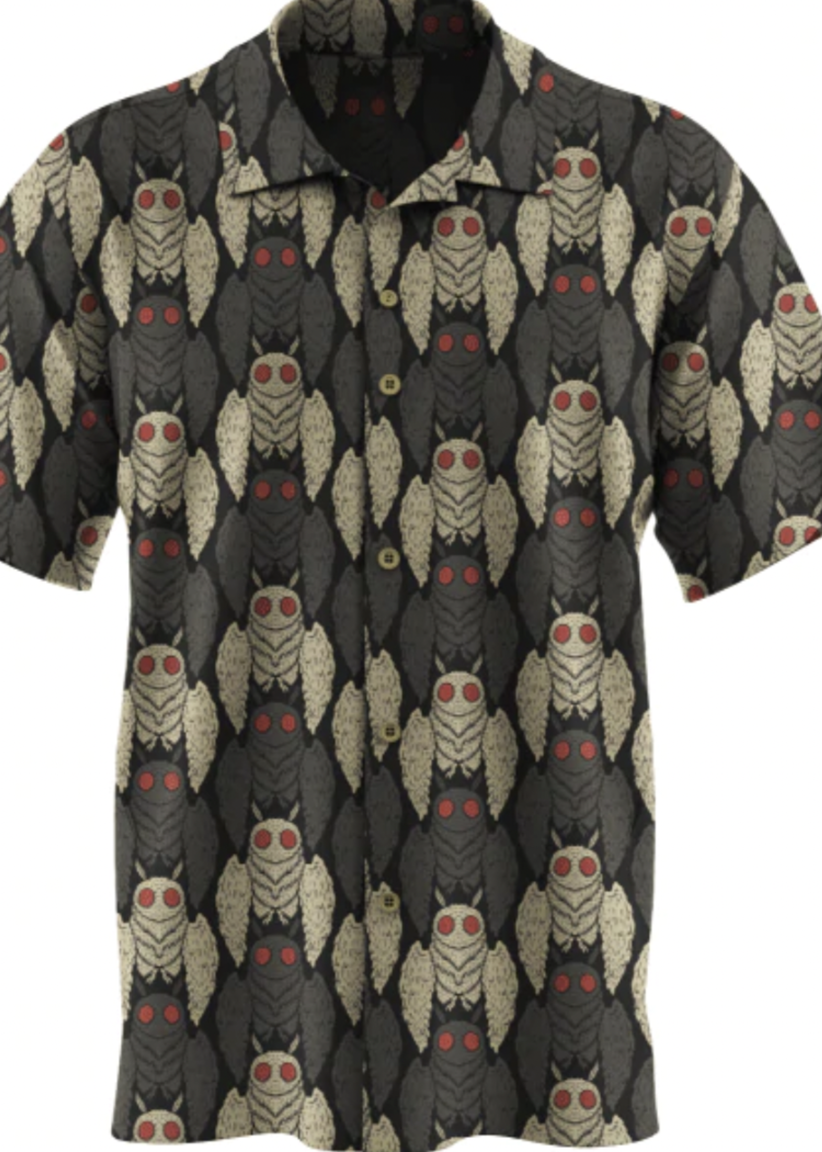 Wicked Clothes "Mothman" Button Up Shirt