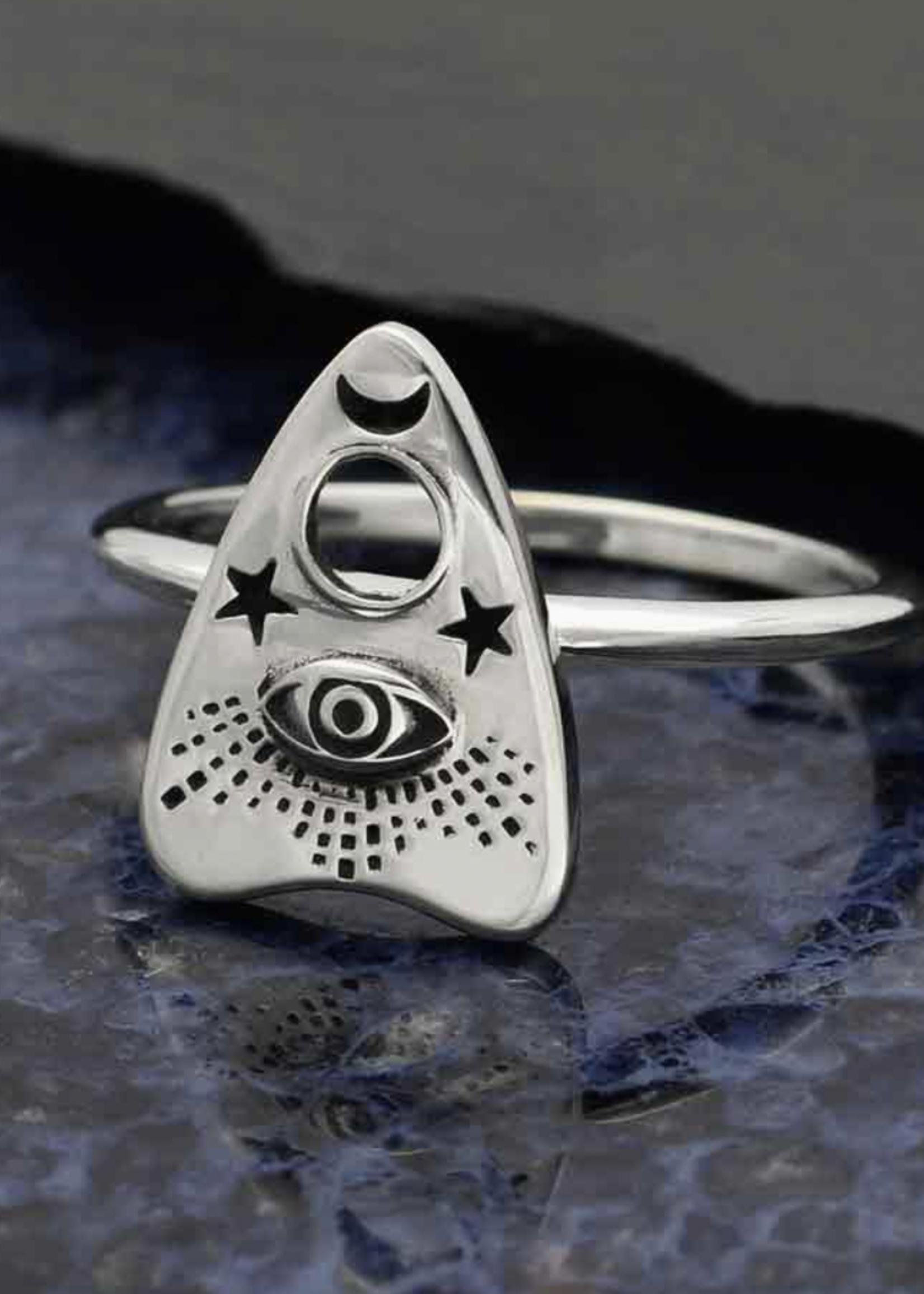 Nina Designs Sterling Silver Ouija Planchette Ring