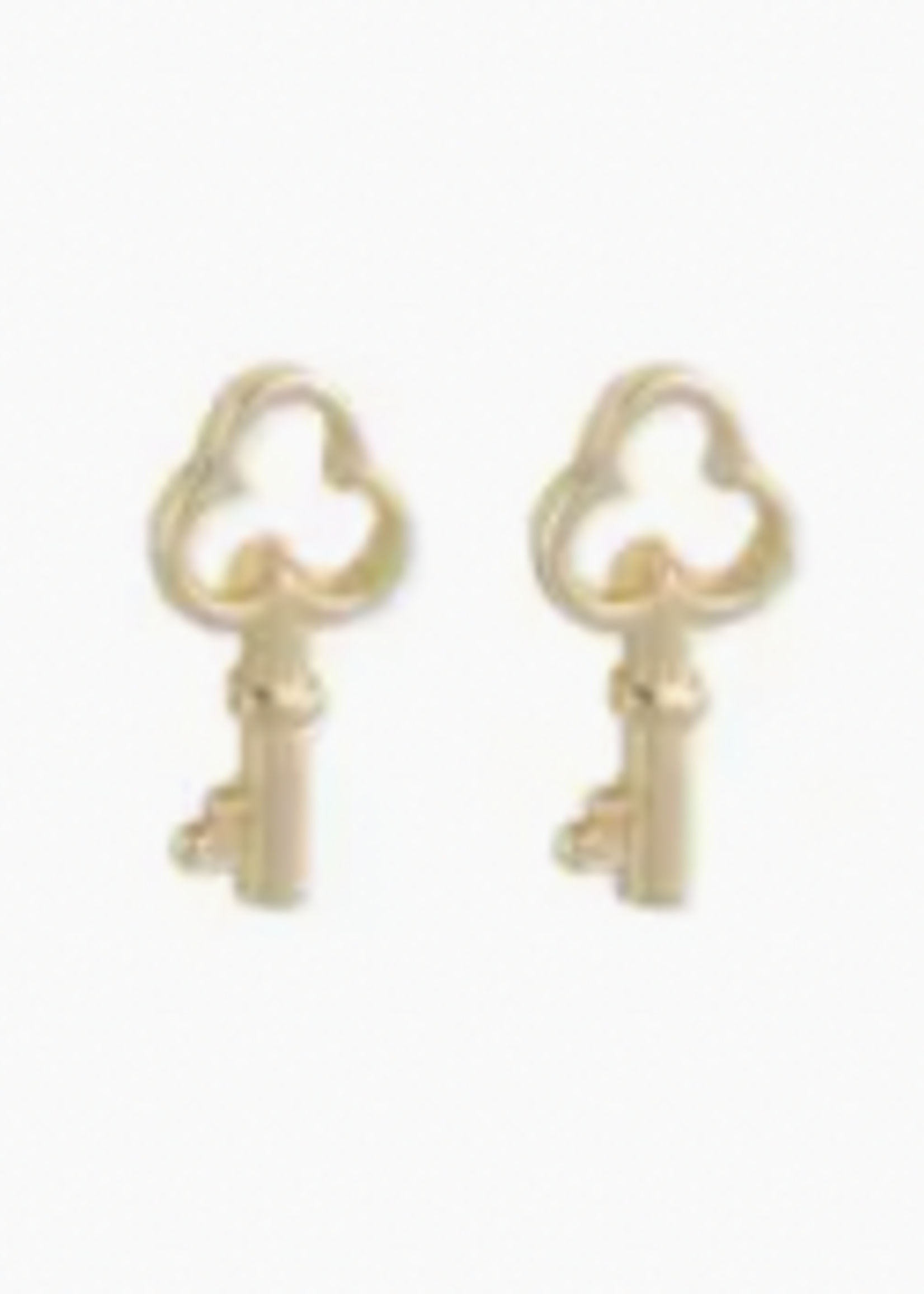 ZAD Literary Quote Key Post Earrings