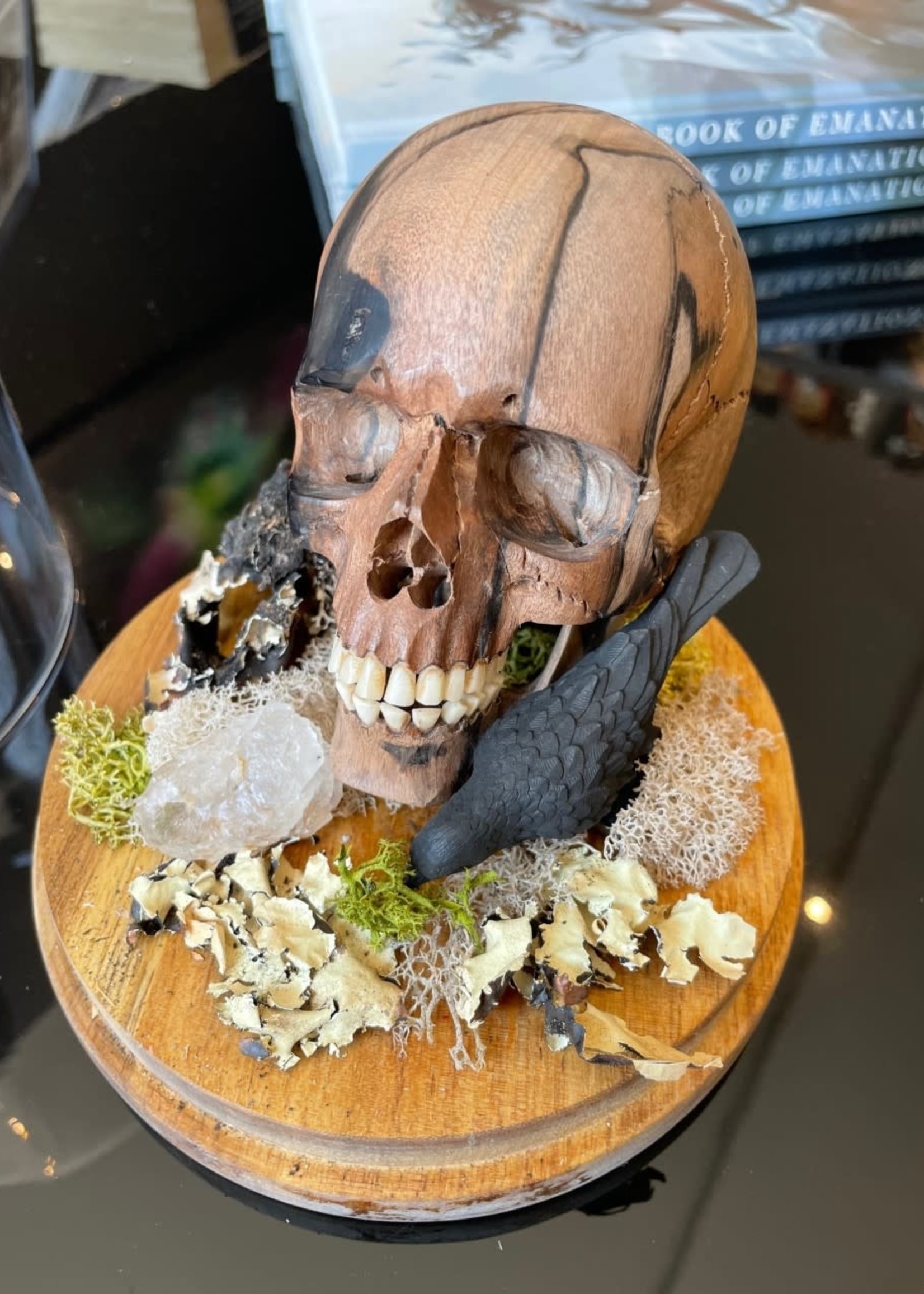 Modern Druid 'Skull and Raven' Diorama
