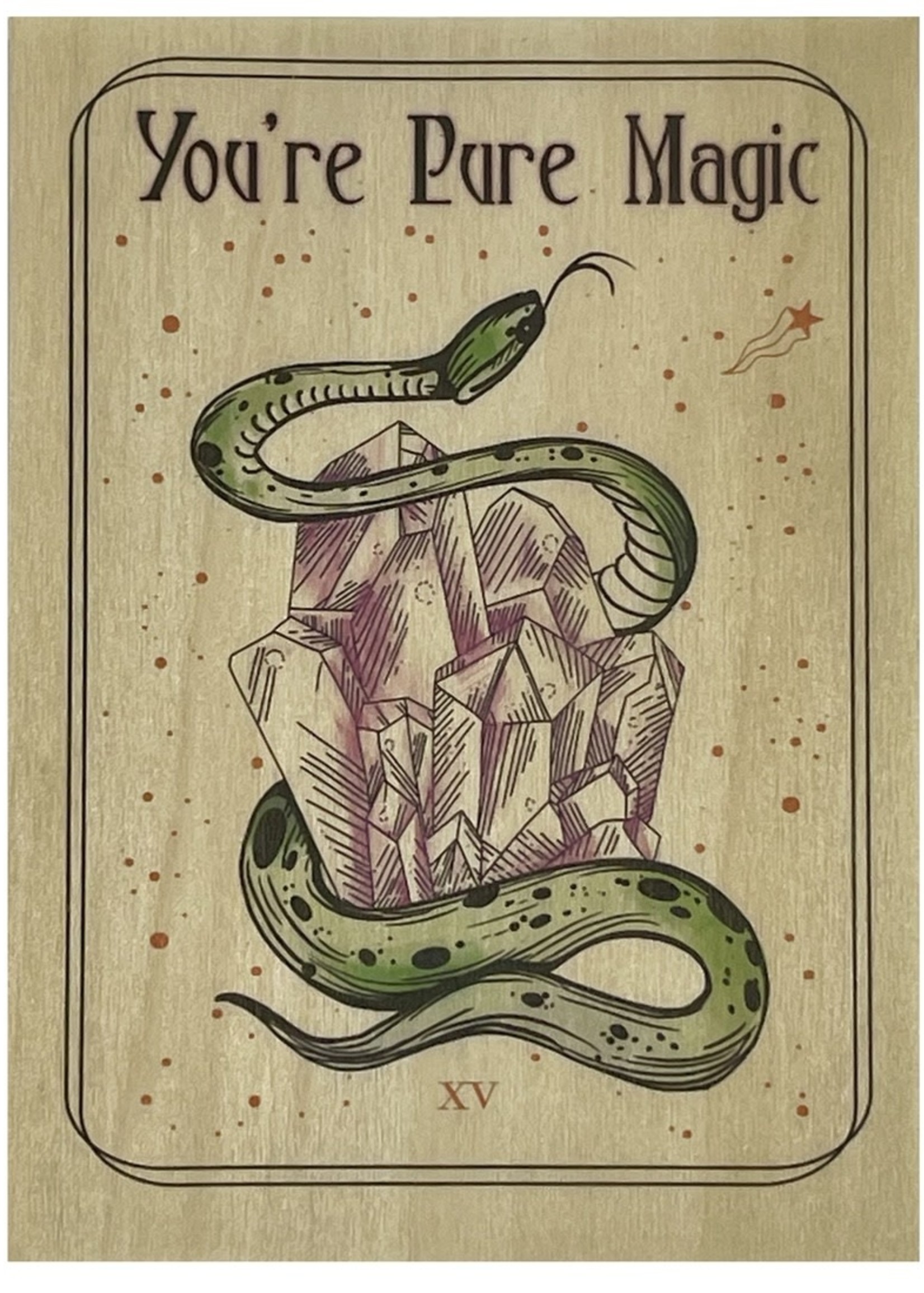 Spitfire Girl Pure Magic - Wood Card Folding