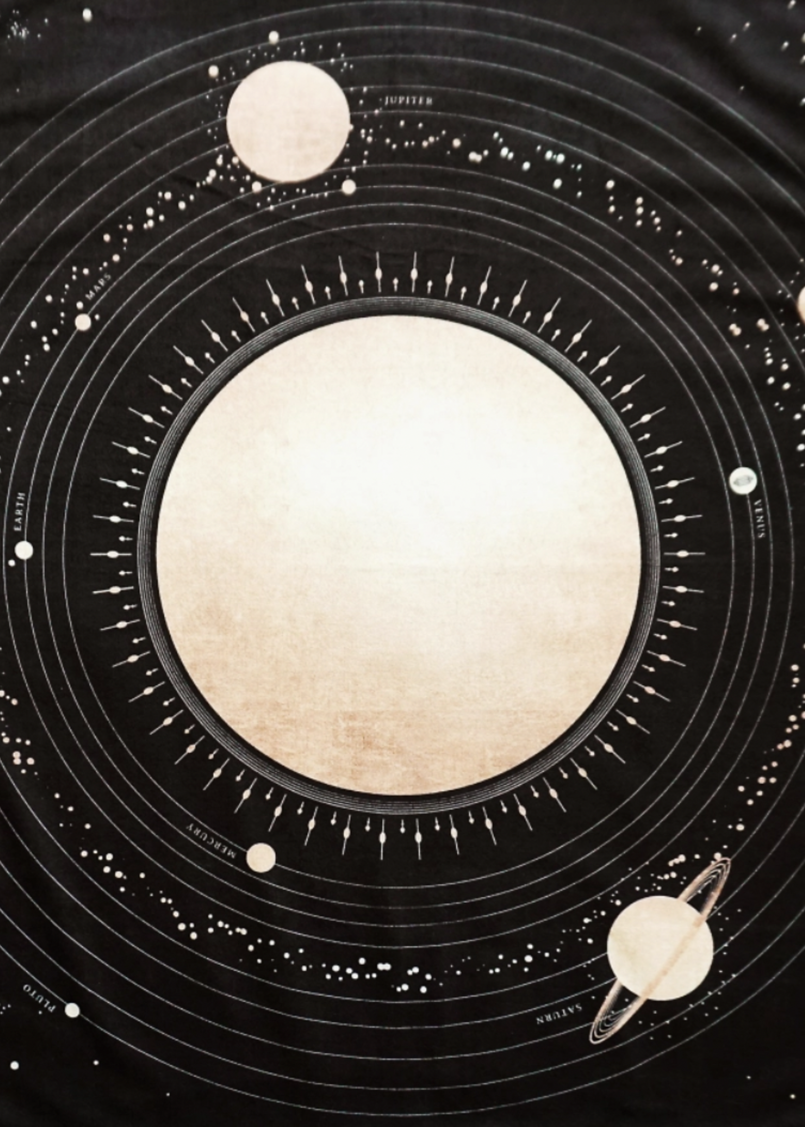 Hidden Crystal Tarot Solar System Tarot Cloth