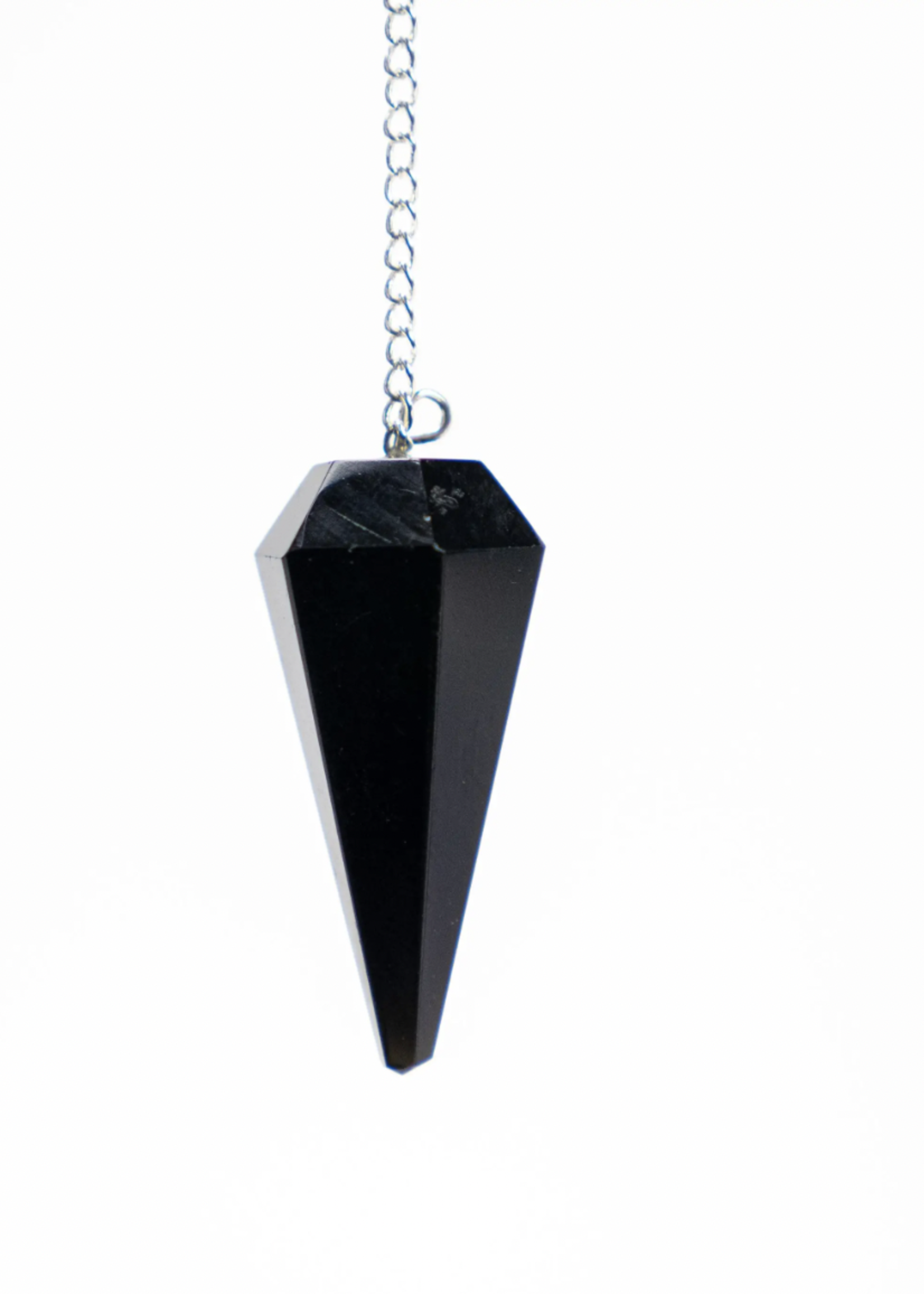 Pelham Grayson Rose Black Obsidian Faceted Pendulum