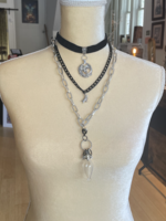 Weapon Of Choice NOLA Glass Ampoule Layered Raven Necklace