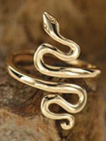 Nina Designs Adjustable Snake Ring Bronze
