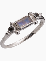 Saraswati Imports Rainbow Moonstone Sterling Ring