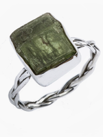 Saraswati Imports Evolve Raw Stone Sterling Ring