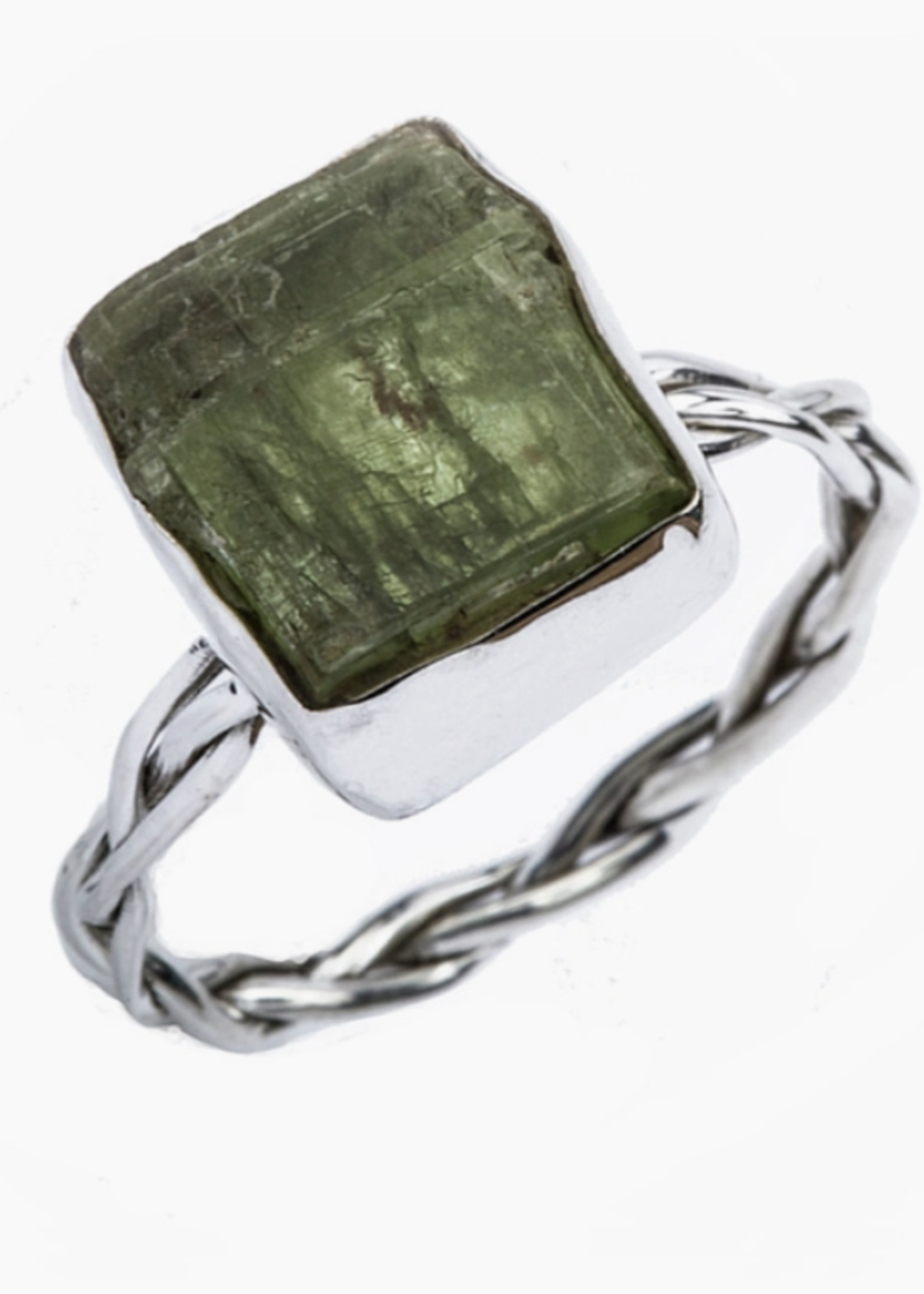 Saraswati Imports Evolve Raw Stone Sterling Ring