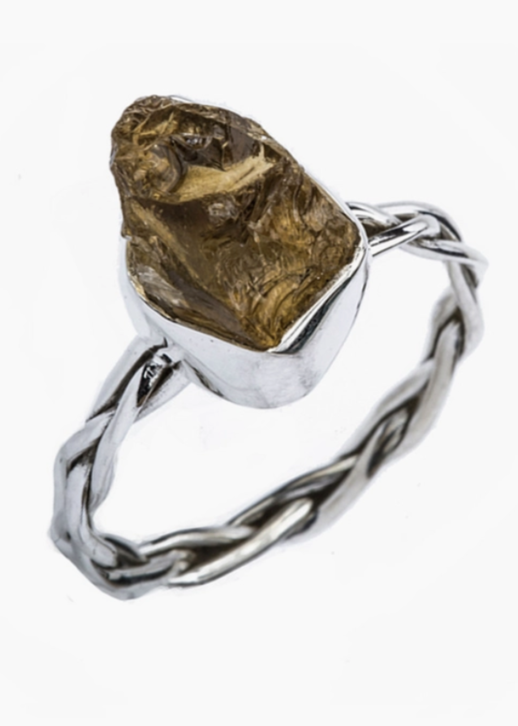 Saraswati Imports Evolve Raw Stone Sterling Ring