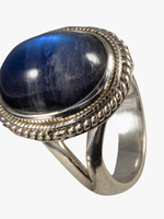 Saraswati Imports Rainbow Moonstone Sterling Ring 10