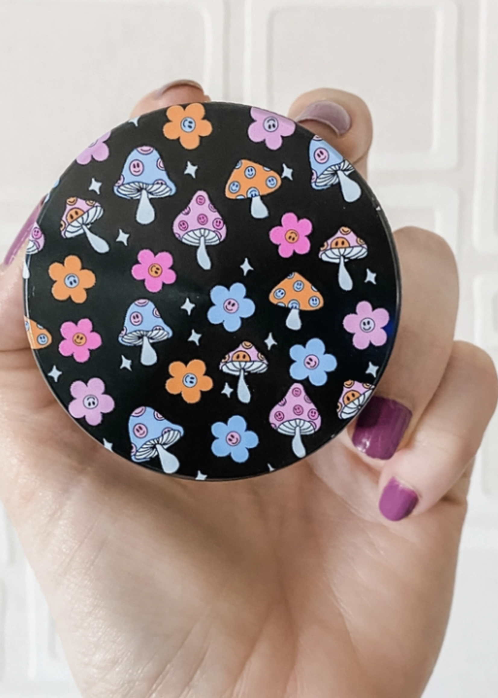 Flora and Nirvana Shroomies Large 2.5" Herb Grinder