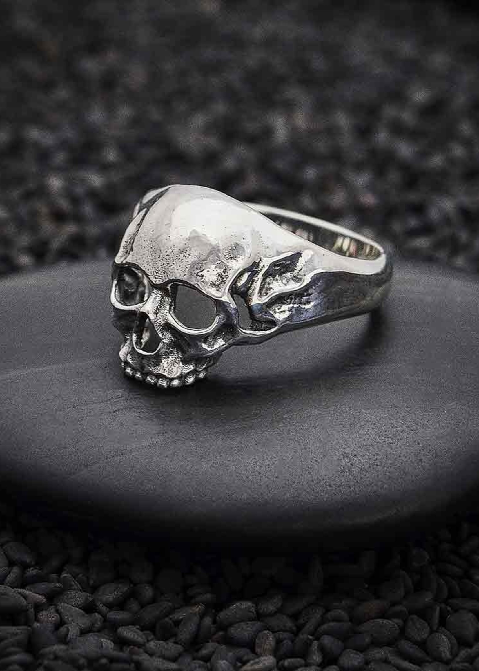 Nina Designs Chunky Skull Ring Sterling Silver