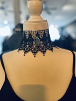 Weapon Of Choice NOLA Planchette Charm Lace Choker