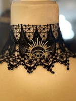 Weapon Of Choice NOLA Divine Eye Charm Lace Choker