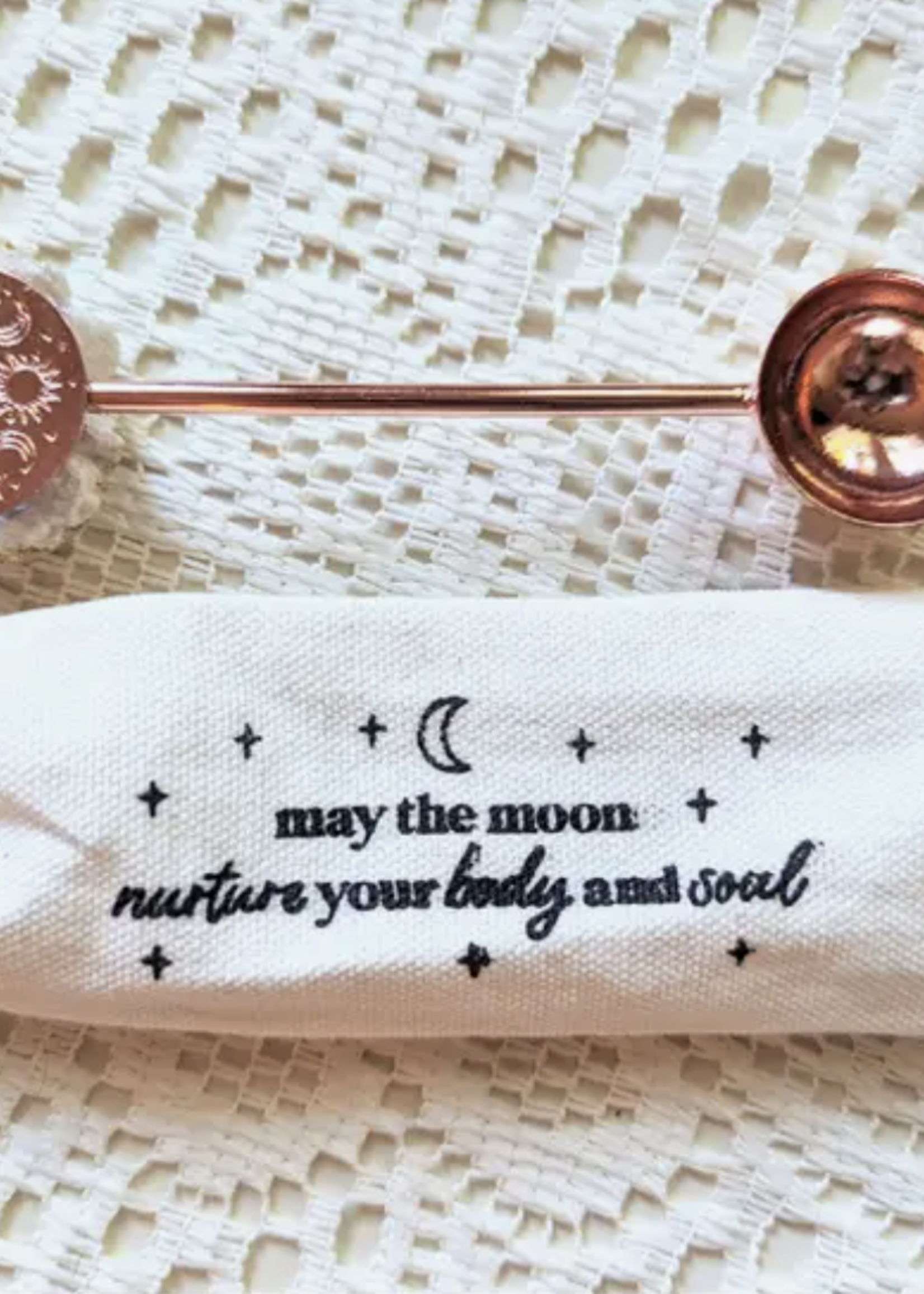 Goddess Provisions Crescent Moon Copper Engraved Ritual Spoons